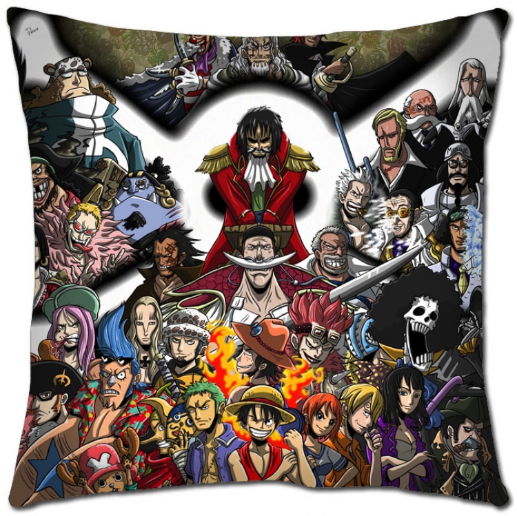 One Piece Anime square full-color pillow cushion 45X45CM  H1-345 NO FILLING