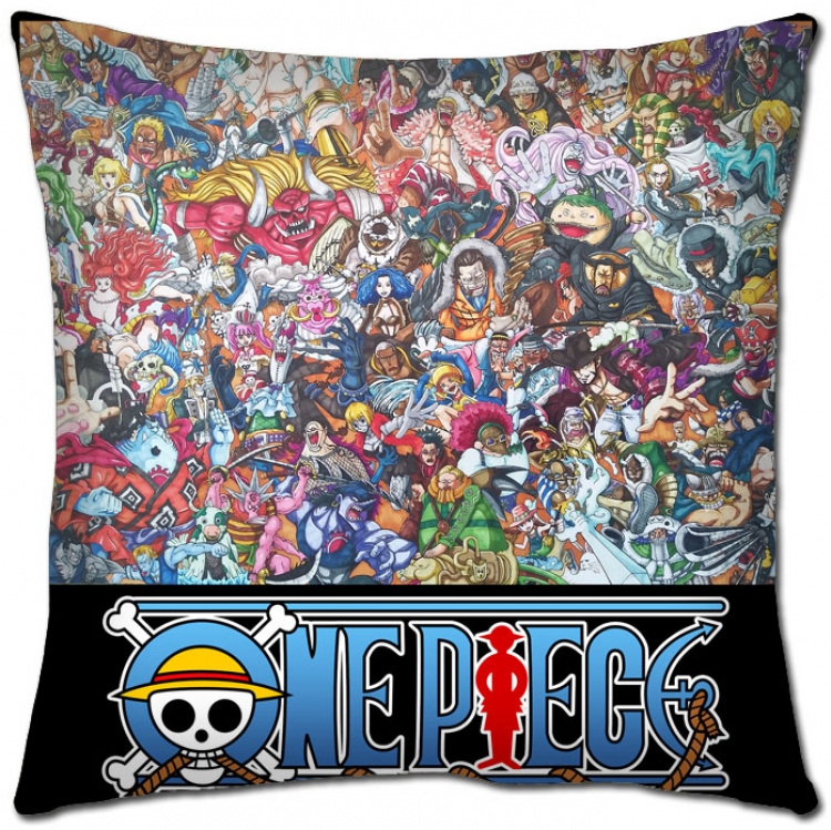 One Piece Anime square full-color pillow cushion 45X45CM  H1-279 NO FILLING