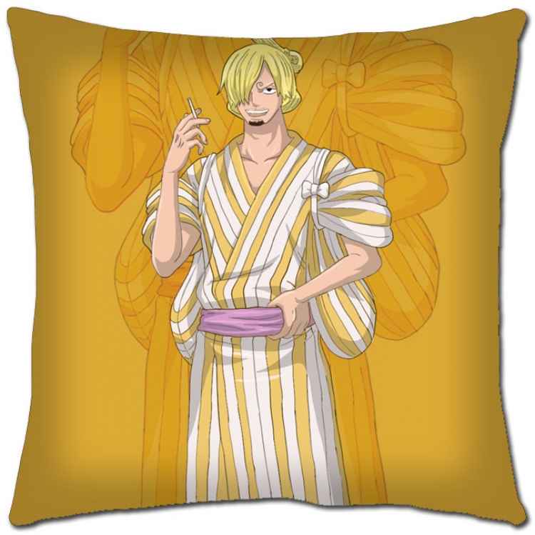 One Piece Anime square full-color pillow cushion 45X45CM   H1-262 NO FILLING