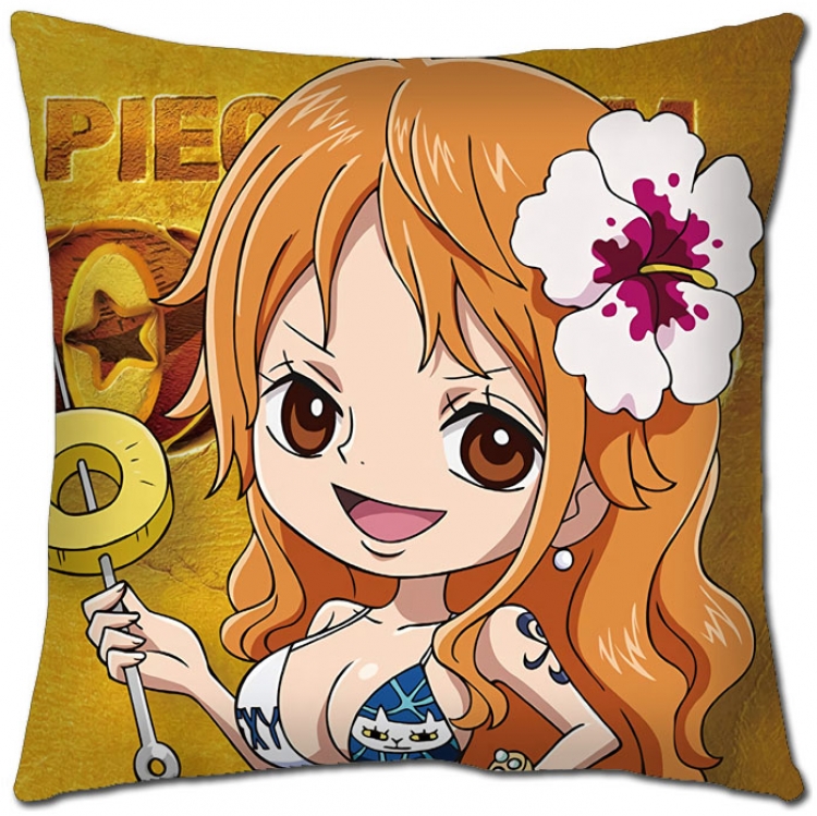 One Piece Anime square full-color pillow cushion 45X45CM  H1-297 NO FILLING