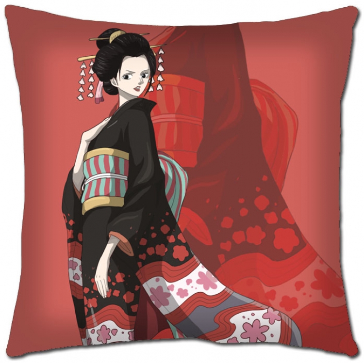 One Piece Anime square full-color pillow cushion 45X45CM  H1-258 NO FILLING