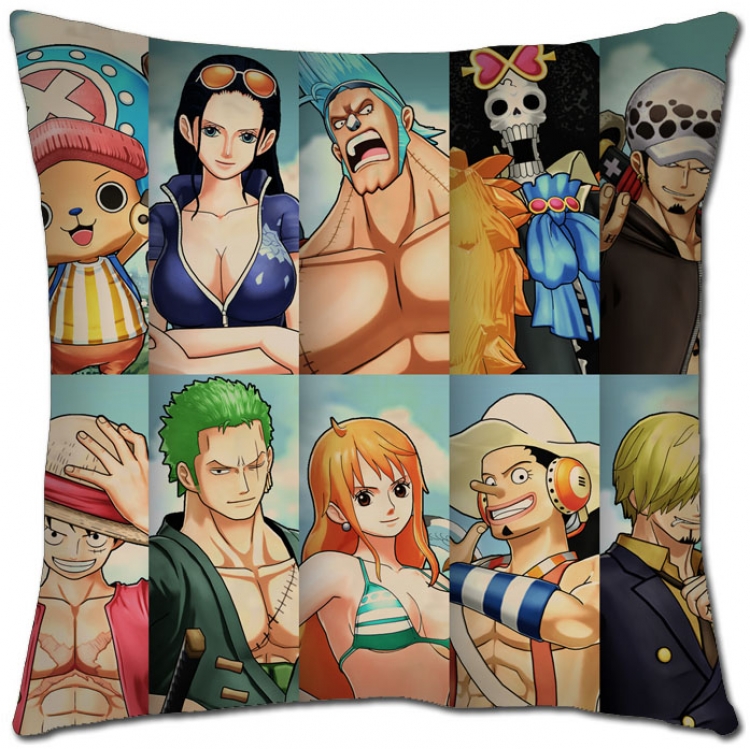 One Piece Anime square full-color pillow cushion 45X45CM   H1-314 NO FILLING