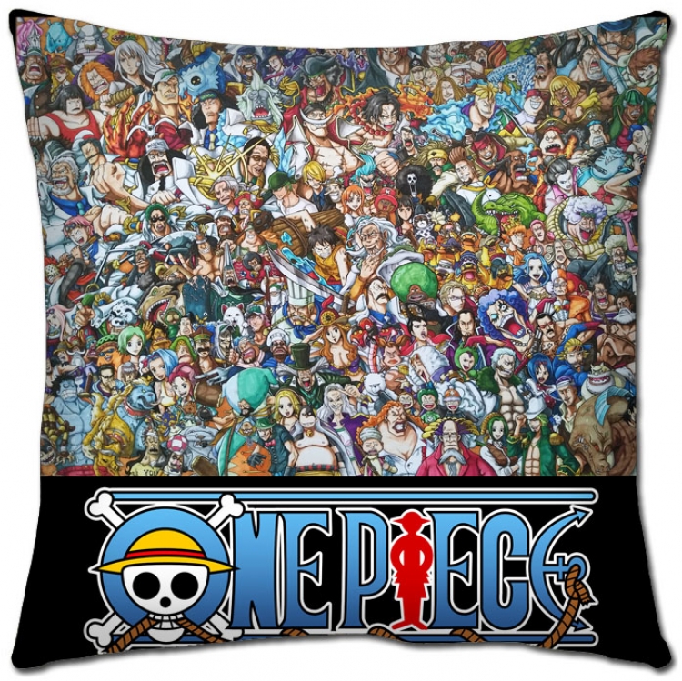 One Piece  Anime square full-color pillow cushion 45X45CM  H1-281 NO FILLING