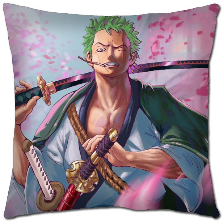 One Piece Anime square full-color pillow cushion 45X45CM  H1-320 NO FILLING