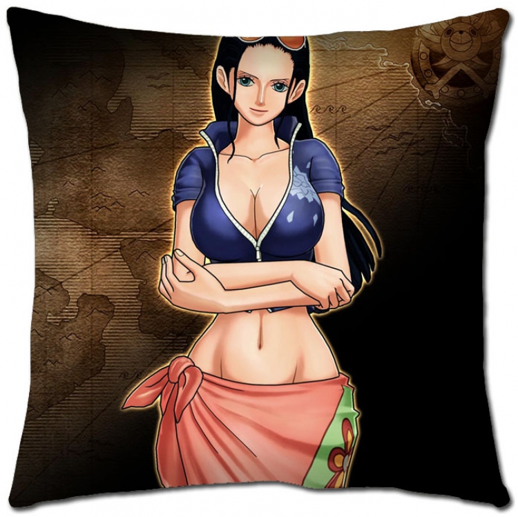 One Piece  Anime square full-color pillow cushion 45X45CM H1-239 NO FILLING