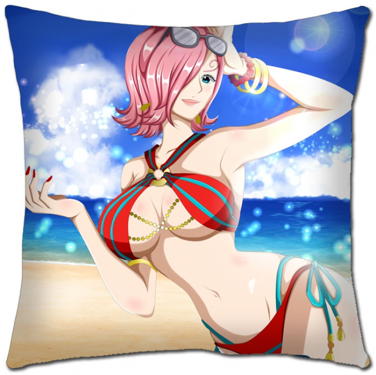 One Piece  Anime square full-color pillow cushion 45X45CM H1-333 NO FILLING