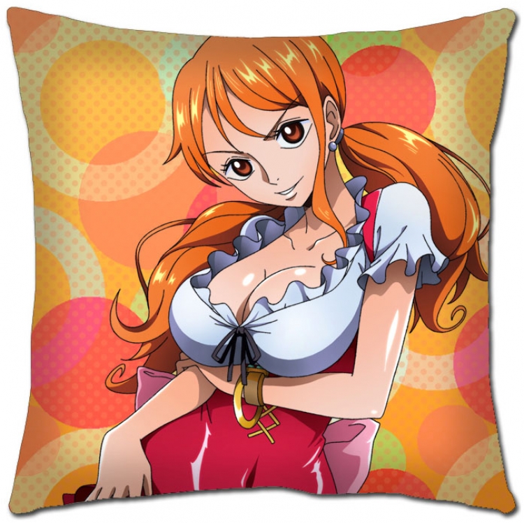 One Piece  Anime square full-color pillow cushion 45X45CM H1-306 NO FILLING