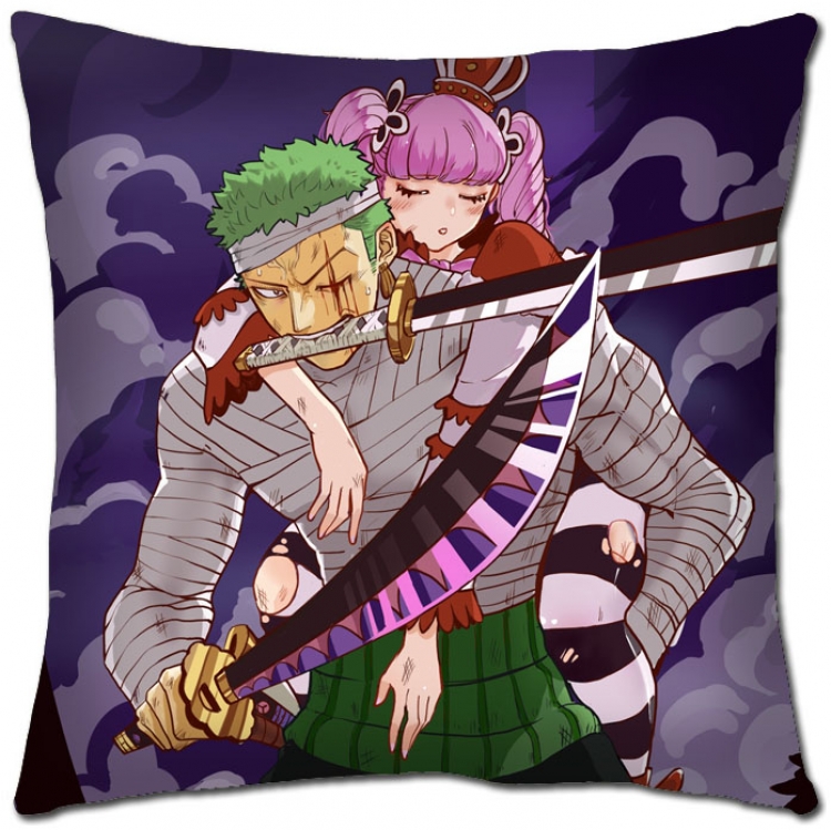 One Piece  Anime square full-color pillow cushion 45X45CM  H1-335 NO FILLING