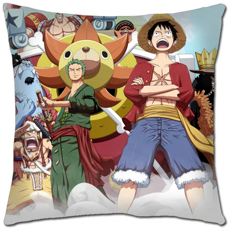 One Piece  Anime square full-color pillow cushion 45X45CM H1-348 NO FILLING