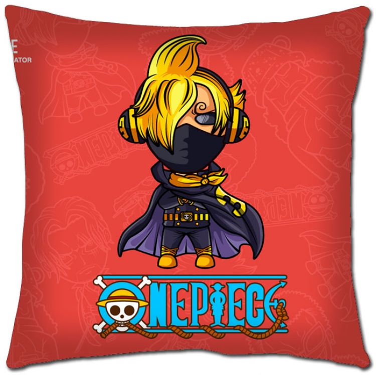 One Piece  Anime square full-color pillow cushion 45X45CM H1-246 NO FILLING