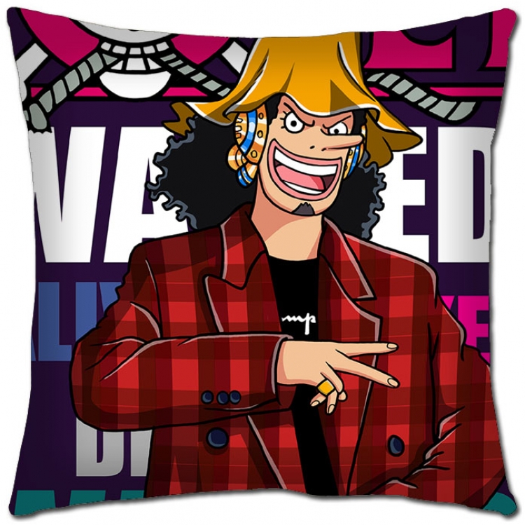 One Piece  Anime square full-color pillow cushion 45X45CM H1-272A NO FILLING