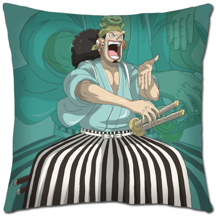One Piece Anime square full-color pillow cushion H1-265 NO FILLING