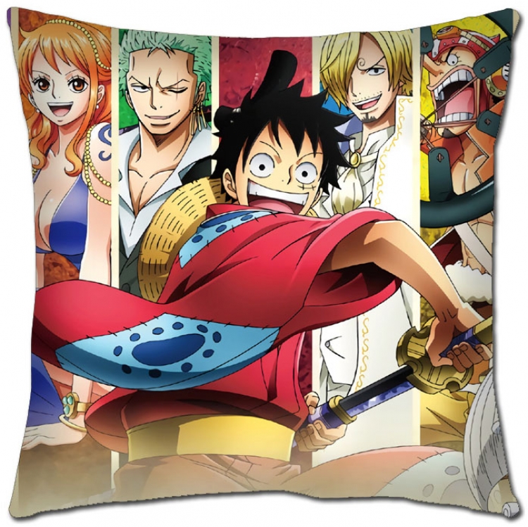 One Piece  Anime square full-color pillow cushion 45X45CM H1-324 NO FILLING