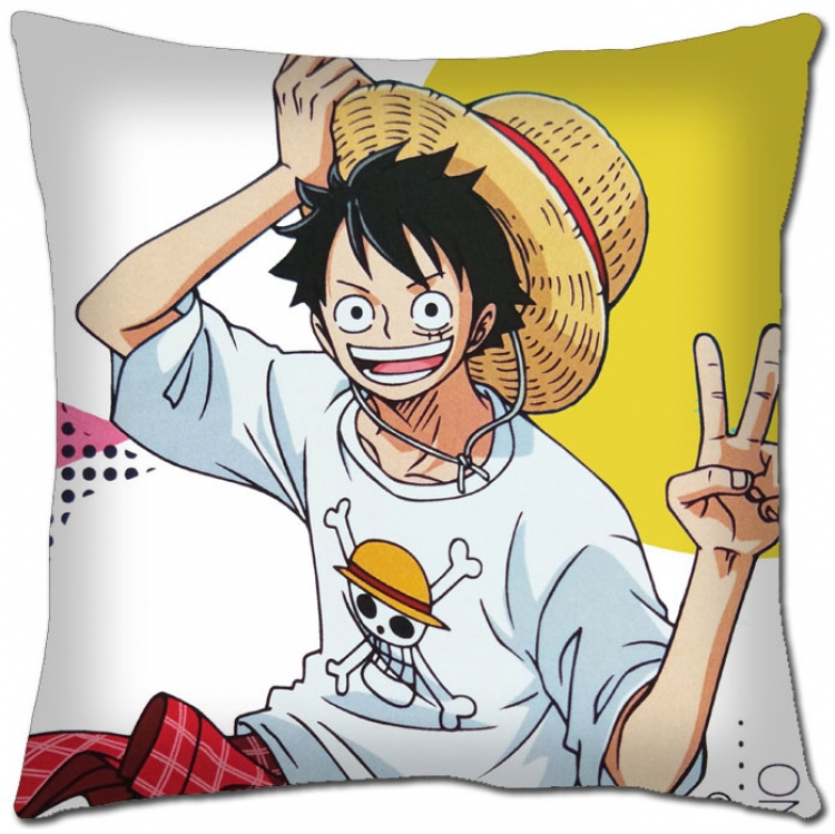 One Piece  Anime square full-color pillow cushion 45X45CM H1-292 NO FILLING