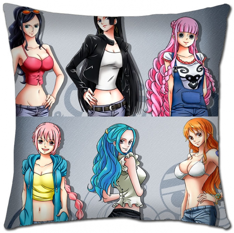 One Piece Anime square full-color pillow cushion H1-310 NO FILLING