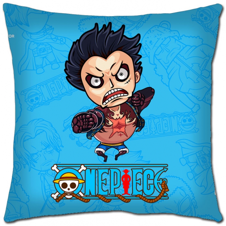 One Piece Anime square full-color pillow cushion H1-256 NO FILLING