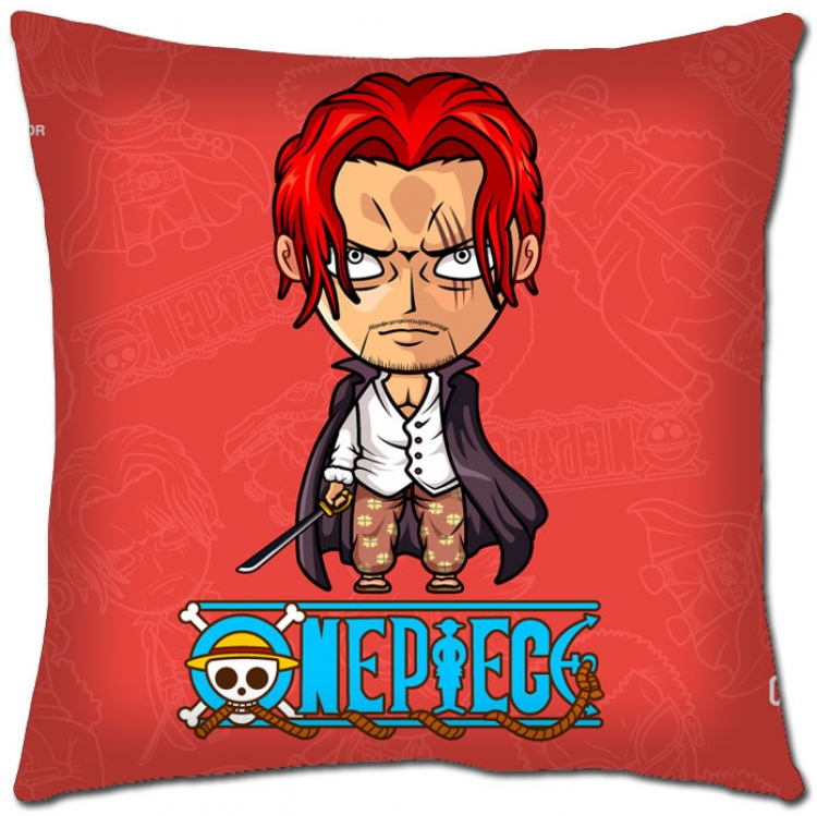 One Piece Anime square full-color pillow cushion H1-255 NO FILLING