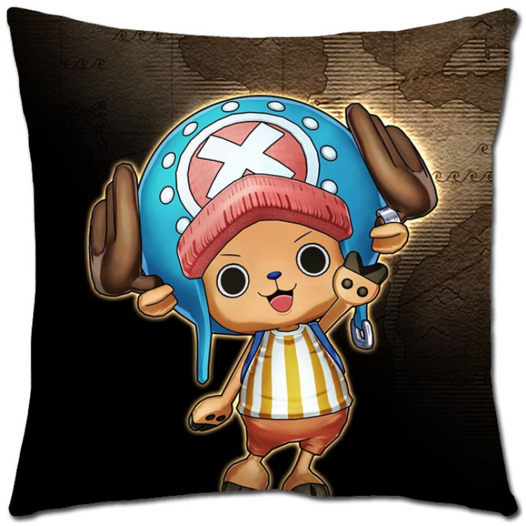 One Piece Anime square full-color pillow cushion H1-328 NO FILLING