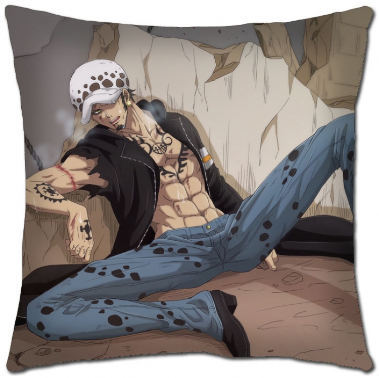 One Piece Anime square full-color pillow cushion H1-331 NO FILLING