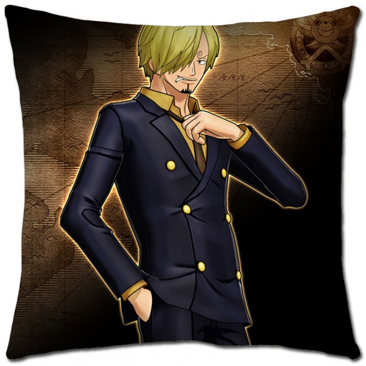 One Piece Anime square full-color pillow cushion H1-237 NO FILLING