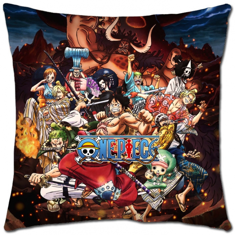 One Piece Anime square full-color pillow cushion 45X45CM H1-318 NO FILLING