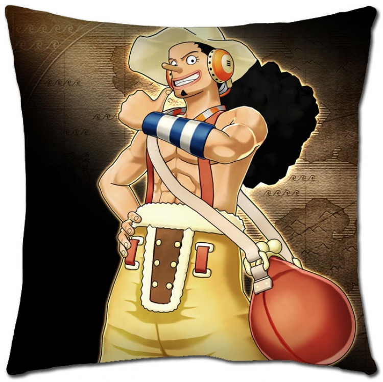 One Piece Anime square full-color pillow cushion 45X45CM H1-332 NO FILLING