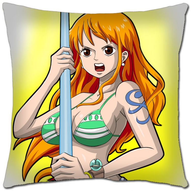 One Piece Anime square full-color pillow cushion 45X45CM H1-303 NO FILLING