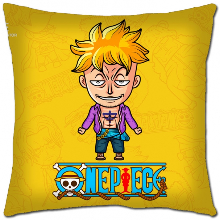 One Piece Anime square full-color pillow cushion 45X45CM H1-244 NO FILLING
