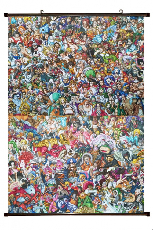 One Piece Anime Plastic pole cloth painting Wall Scroll 60X90CM  H1-281 NO FILLING