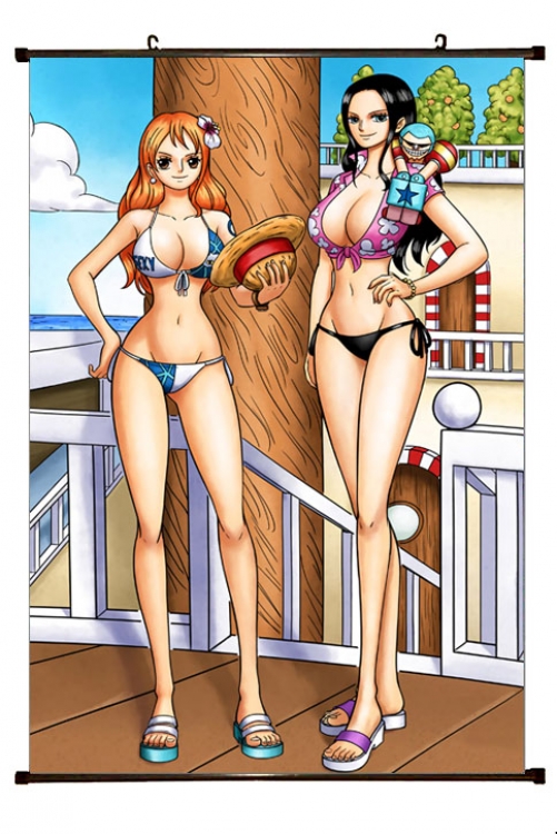 One Piece Anime Plastic pole cloth painting Wall Scroll 60X90CM H1-315 NO FILLING