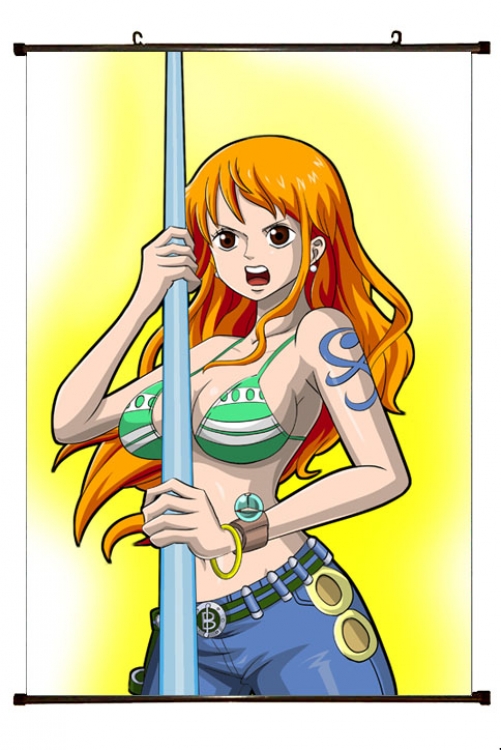 One Piece Anime Plastic pole cloth painting Wall Scroll 60X90CM H1-303 NO FILLING