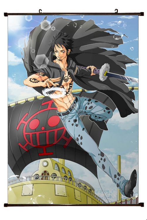 One Piece Anime Plastic pole cloth painting Wall Scroll 60X90CM H1-329 NO FILLING