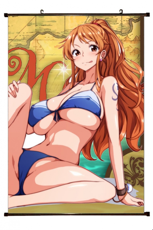 One Piece Anime Plastic pole cloth painting Wall Scroll 60X90CM H1-296 NO FILLING