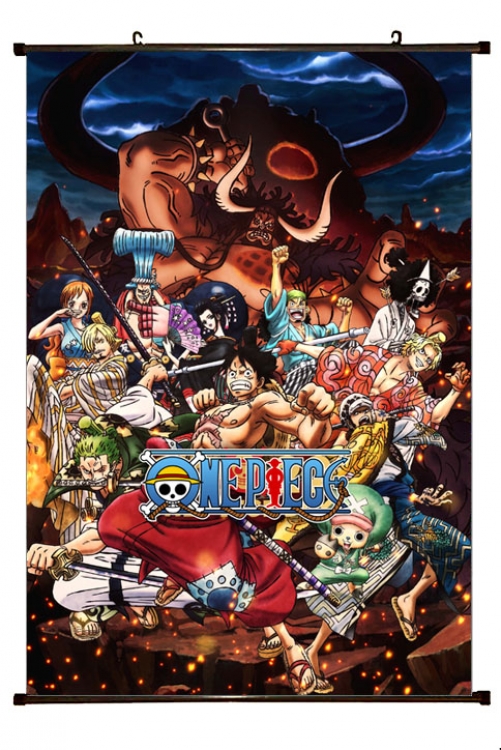 One Piece Anime Plastic pole cloth painting Wall Scroll 60X90CM H1-318 NO FILLING