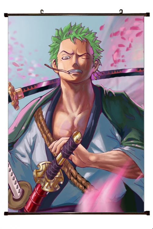 One Piece Anime Plastic pole cloth painting Wall Scroll 60X90CM H1-320 NO FILLING