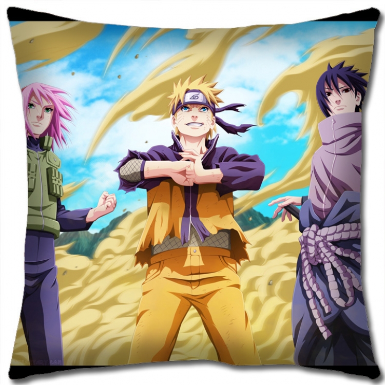Naruto Anime square full-color pillow cushion 45X45CM  H7-418 NO FILLING