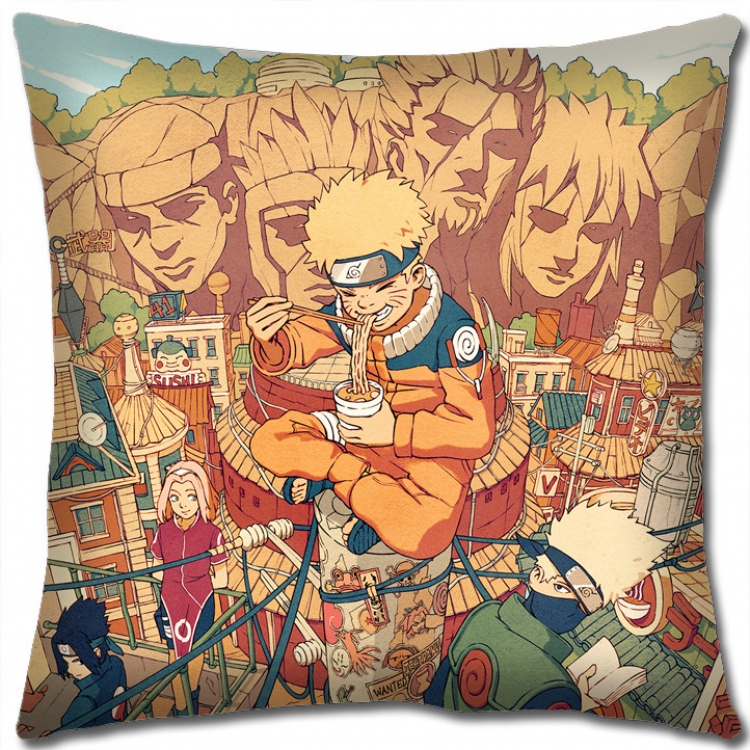 Naruto Anime square full-color pillow cushion 45X45CM H7-476 NO FILLING