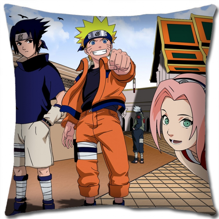 Naruto Anime square full-color pillow cushion 45X45CM H7-467 NO FILLING