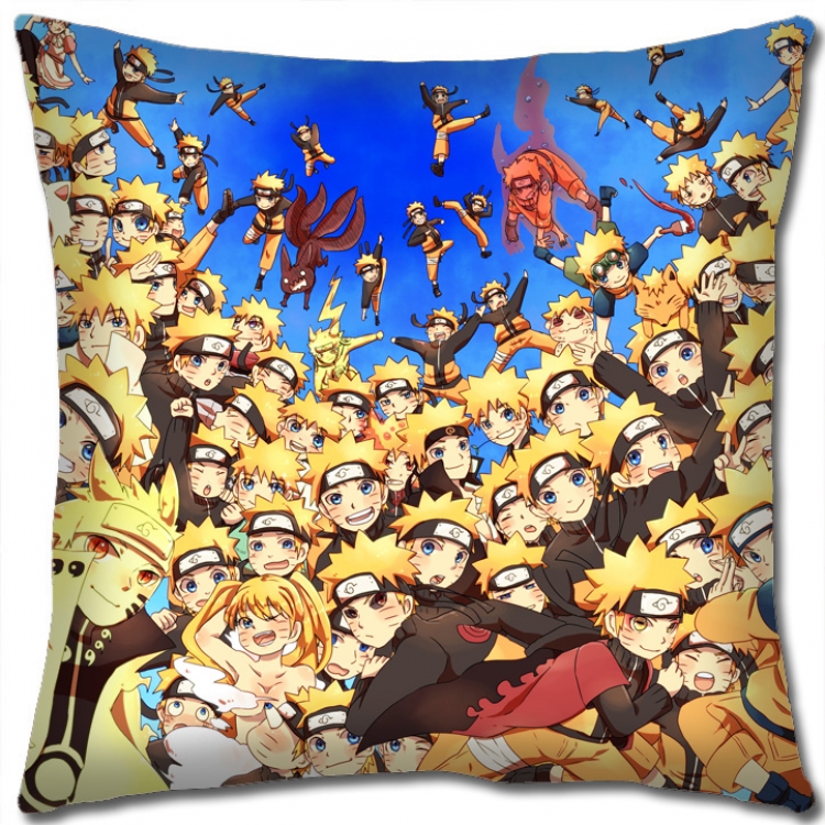Naruto Anime square full-color pillow cushion 45X45CM  H7-374 NO FILLING