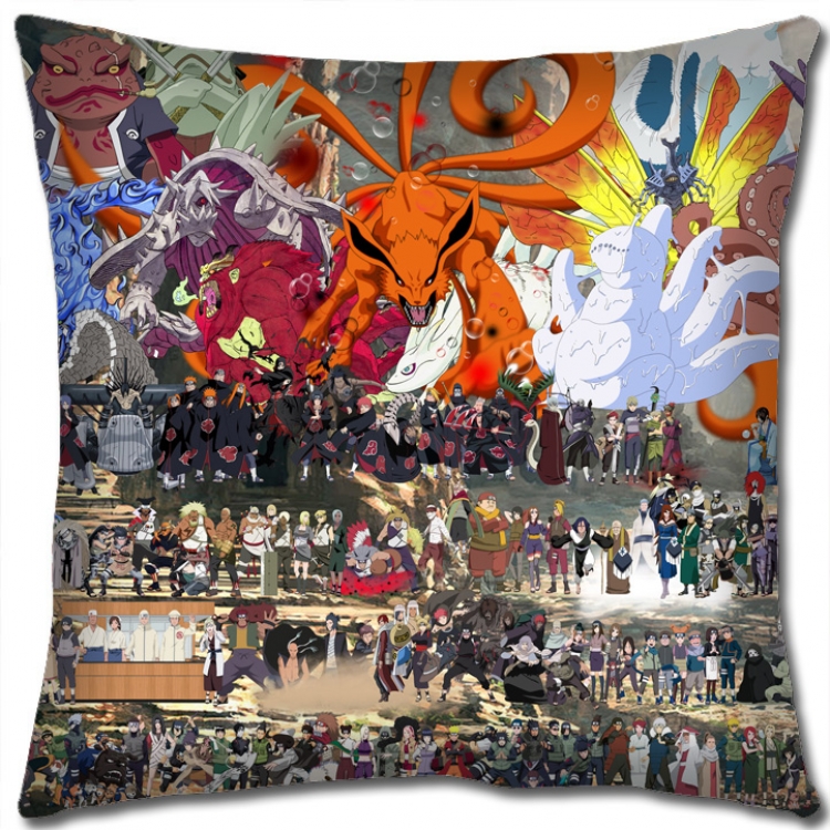 Naruto Anime square full-color pillow cushion 45X45CM H7-385 NO FILLING