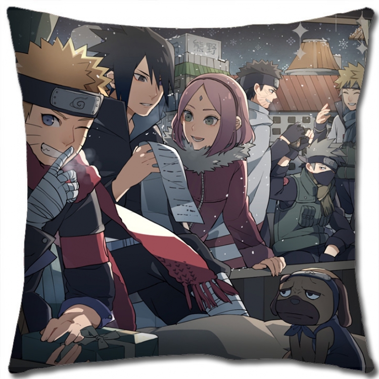Naruto Anime square full-color pillow cushion 45X45CM H7-370 NO FILLING