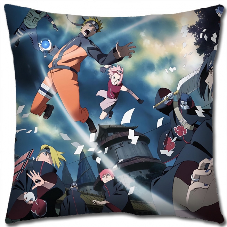 Naruto Anime square full-color pillow cushion 45X45CM H7-384 NO FILLING