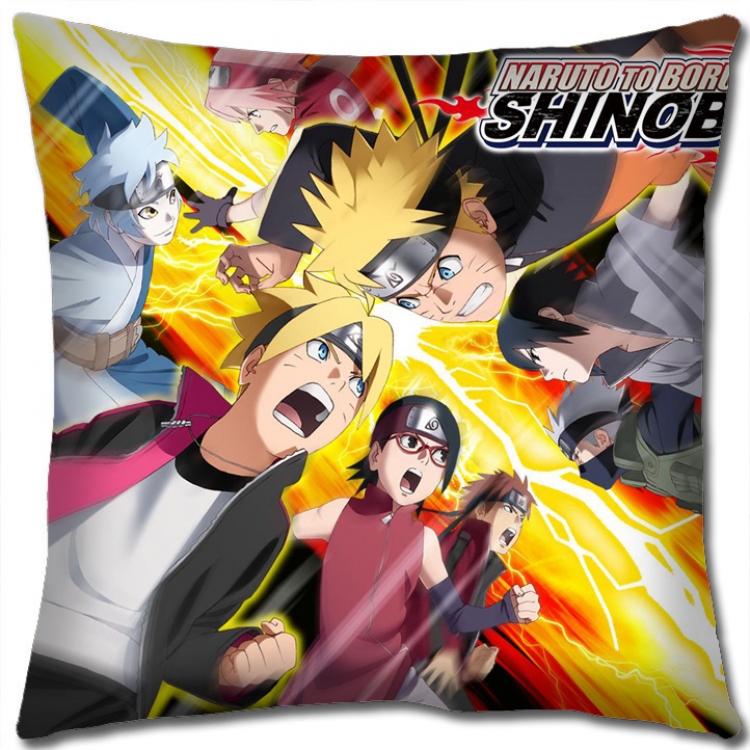 Naruto Anime square full-color pillow cushion 45X45CM H7-346 NO FILLING