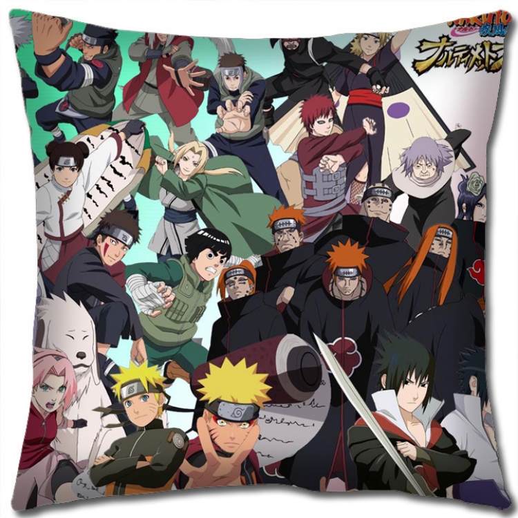 Naruto Anime square full-color pillow cushion 45X45CM H7-349 NO FILLING