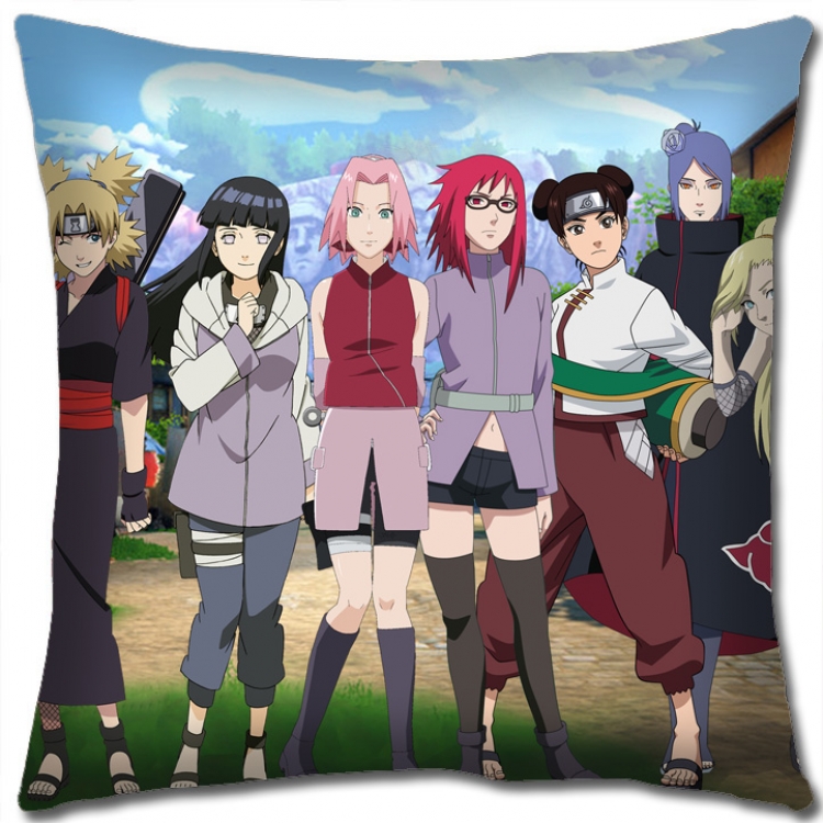 Naruto Anime square full-color pillow cushion 45X45CM H7-392 NO FILLING