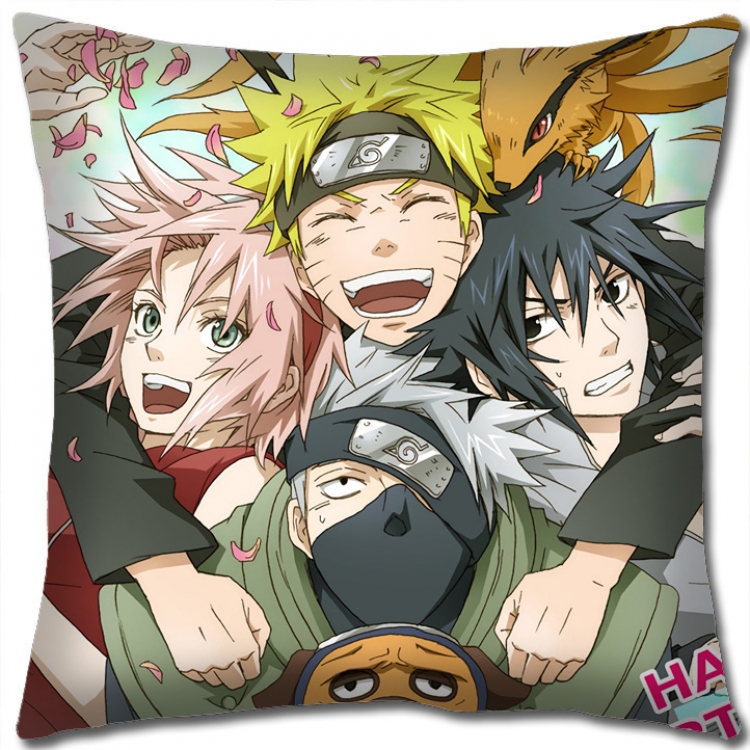 Naruto Anime square full-color pillow cushion 45X45CM  H7-373 NO FILLING