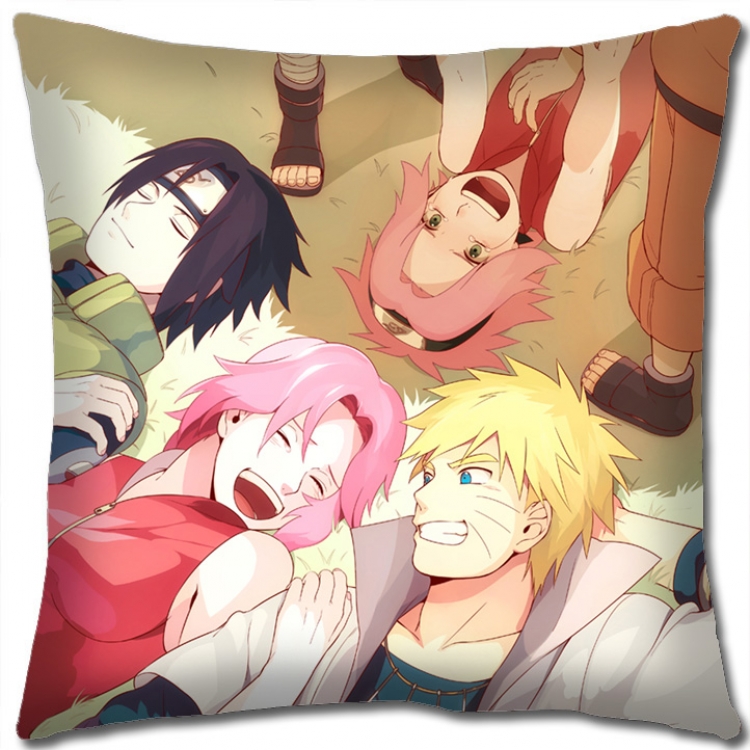 Naruto Anime square full-color pillow cushion 45X45CM H7-498 NO FILLING