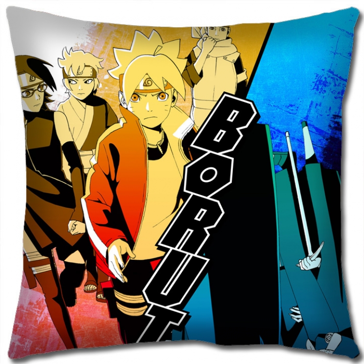 Naruto Anime square full-color pillow cushion 45X45CM H7-341 NO FILLING