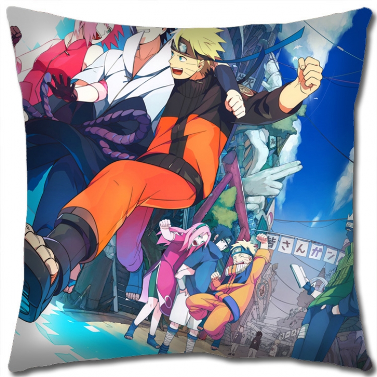 Naruto Anime square full-color pillow cushion 45X45CM H7-497 NO FILLING