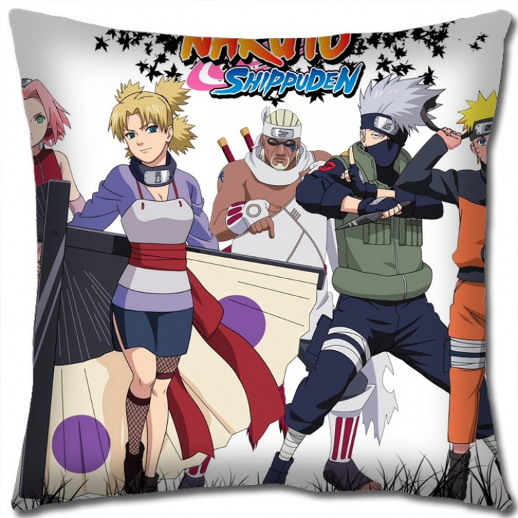 Naruto Anime square full-color pillow cushion 45X45CM H7-412 NO FILLING